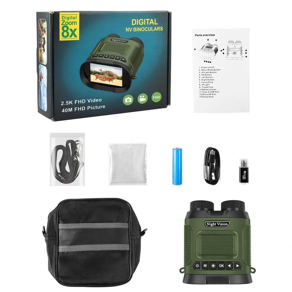 Fotopast OXE Viper a binokulární noční vidění OXE DV29 + 32GB SD karta, 4ks baterií, stativ a doprava ZDARMA!